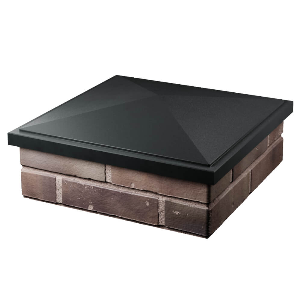 Колпак Zking БонаМоно Черный на столб 2х2 кирпича (515х515, 530х530мм) в Барнауле фото