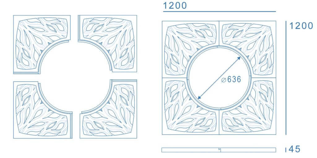 Приствольная решетка для дерева ZKING CRUST 1.2х1.2м Черная в Барнауле фото