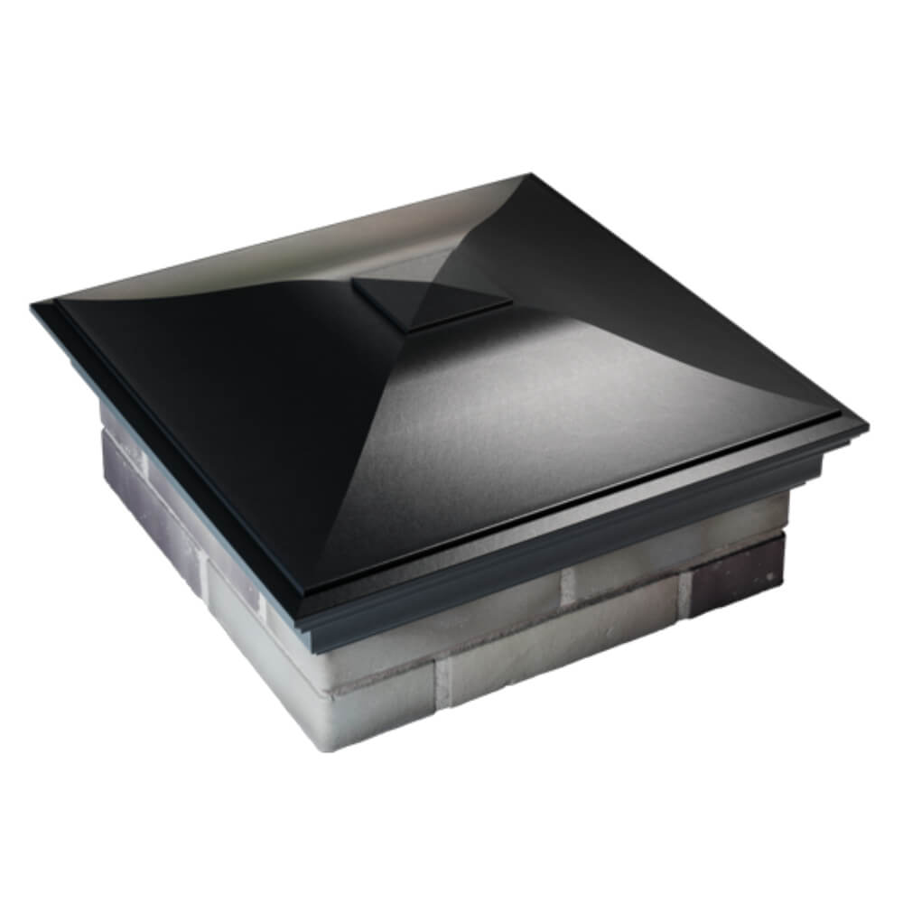 Колпак Zking Монблан Черный на столб 2х2 кирпича (515х515мм) Барнаул фото