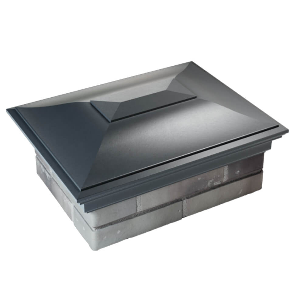 Колпак Zking Монблан Серый на столб 2х1.5 кирпича (515х385мм) Барнаул фото