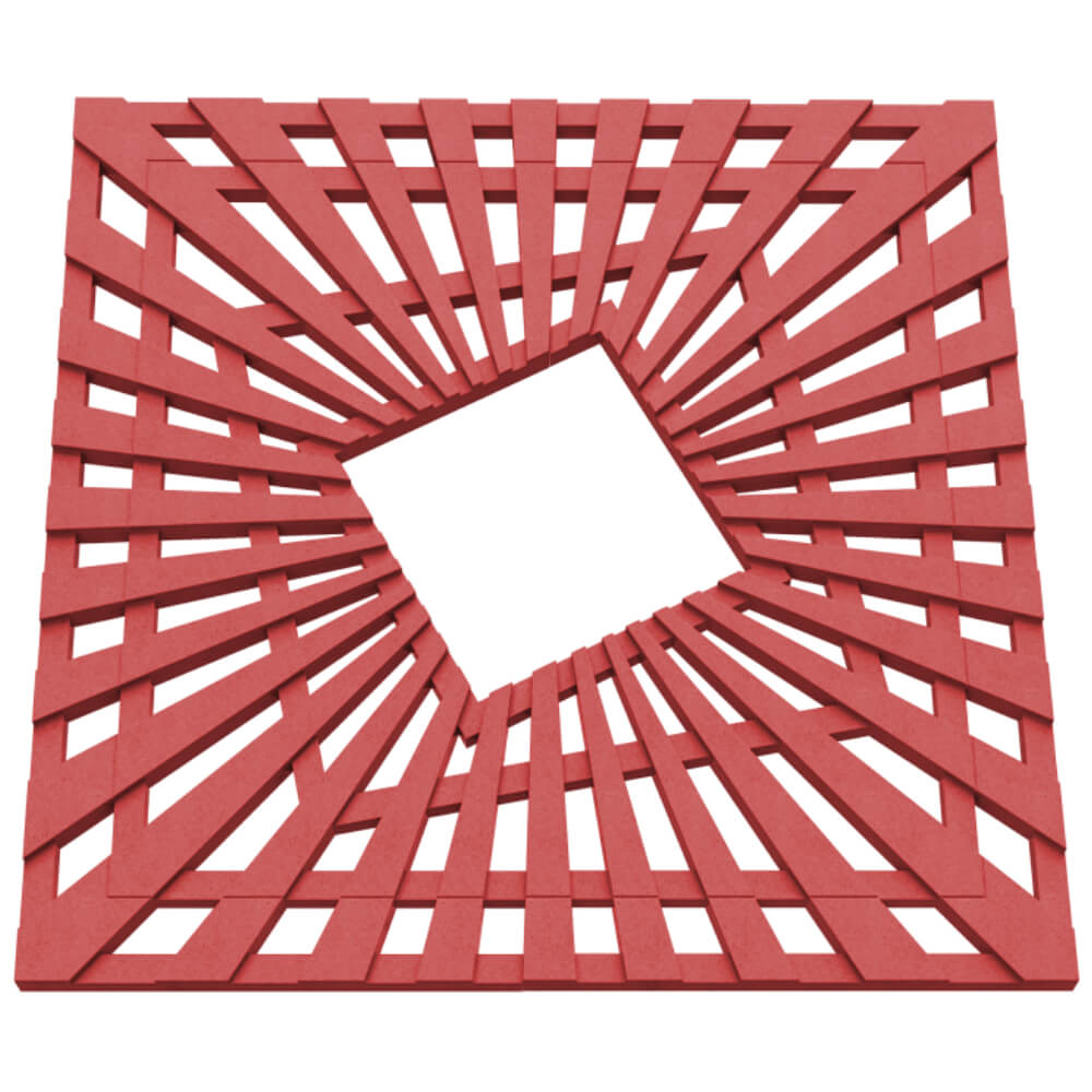 Приствольная решетка для дерева ZKING ATMOSPHERE 1.2х1.2м Красная в Барнауле фото