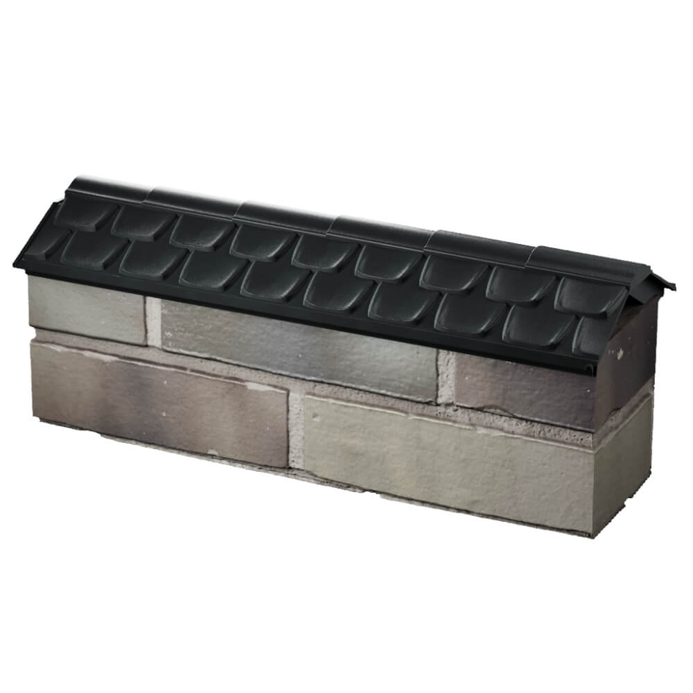 Парапет Zking Эльбрус Черный с посадкой на 0.5 кирпича (130мм) в Барнауле фото