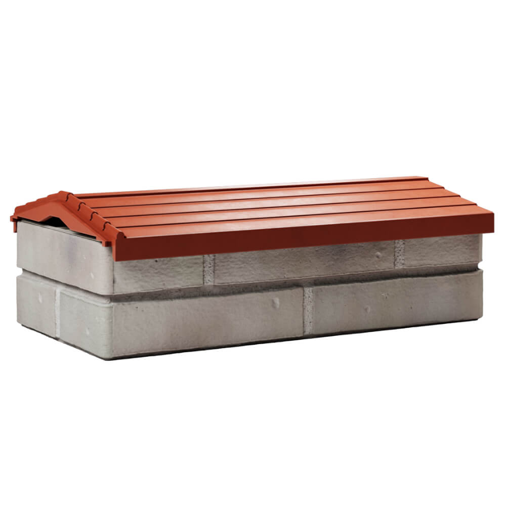 Парапет Zking Бона ХайТек Красный с посадкой на 1 кирпич (200/225/255мм) Барнаул фото