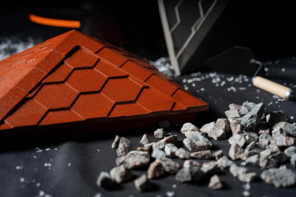 Колпак Zking Эверест Красный на столб 1.5х1.5 кирпича (390х390мм) в Барнауле фото