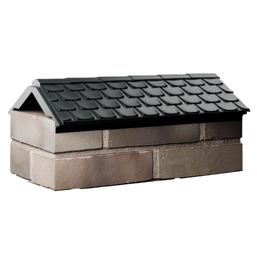 Парапет Zking Эльбрус Черный с посадкой на 1 кирпич (255мм) Барнаул фото