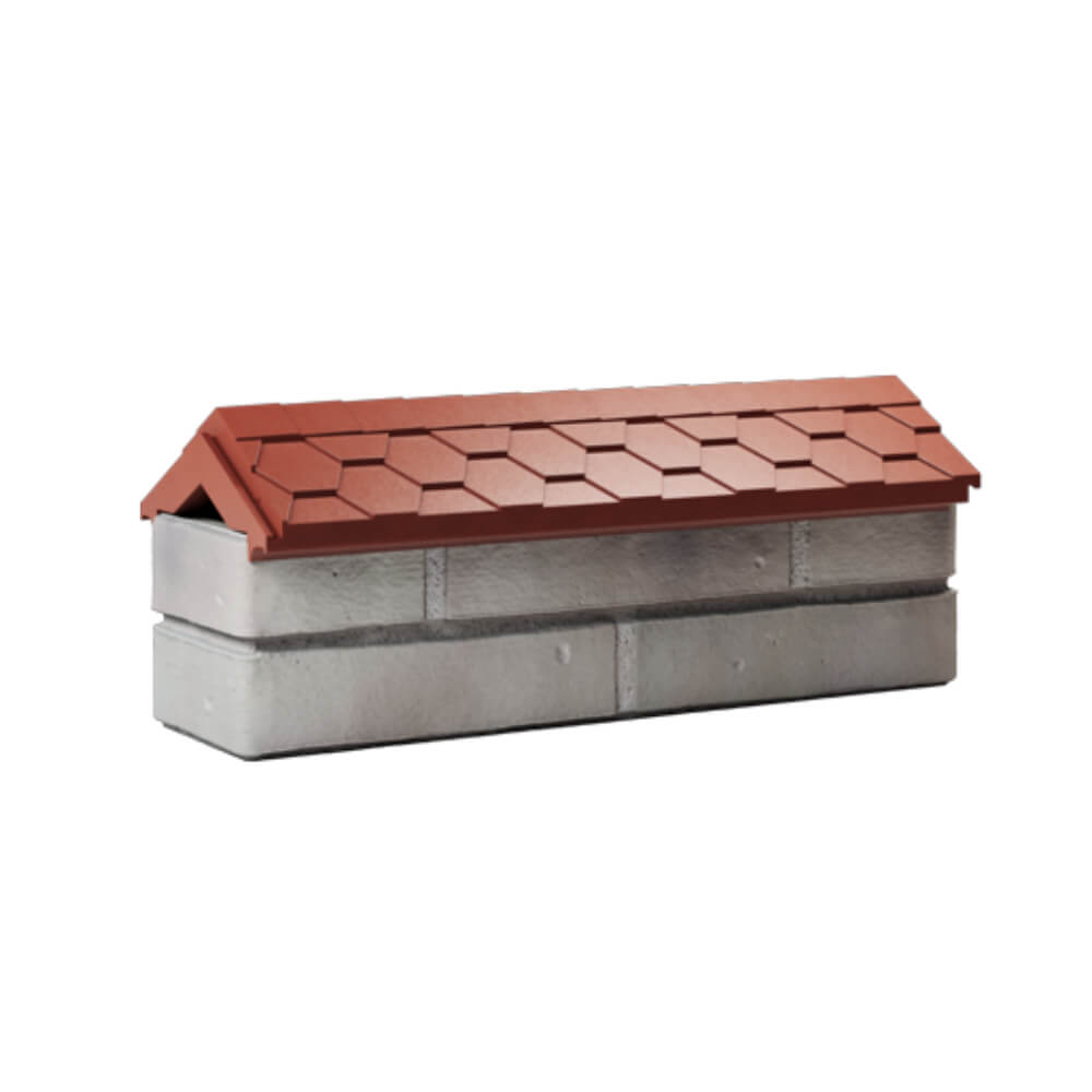 Парапет Zking Эверест Красный с посадкой на 0.5 кирпича (130мм) Барнаул фото