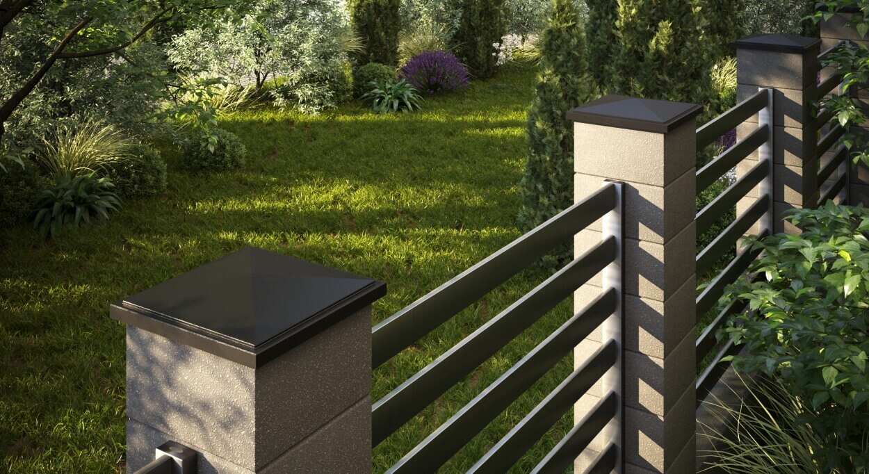 Колпак Zking БонаМоно Коричневый на столб 1.5х1.5 кирпича (385х385, 400х400мм) в Барнауле фото