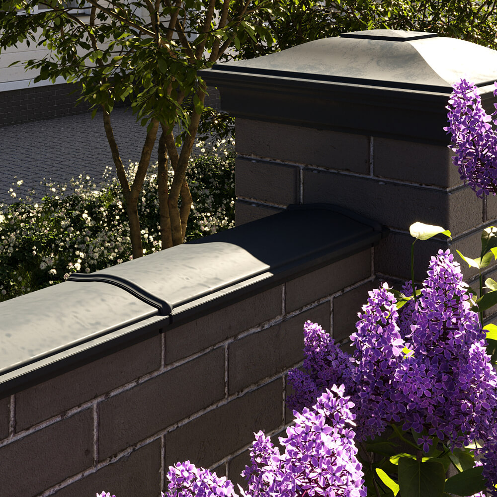 Парапет Zking Монблан Черный посадка на 0.5 кирпича (130мм) в Барнауле фото