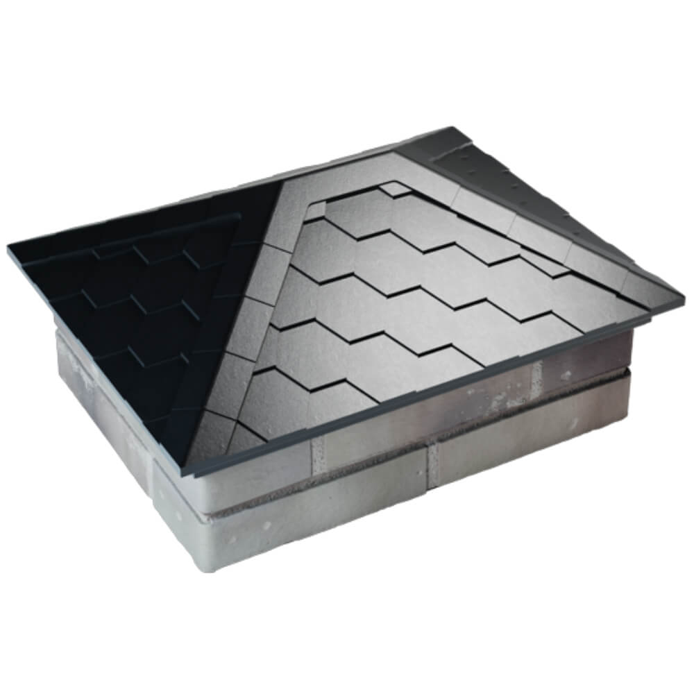 Колпак Zking Эверест Черный на столб 2х1.5 кирпича (520х390мм) Барнаул фото