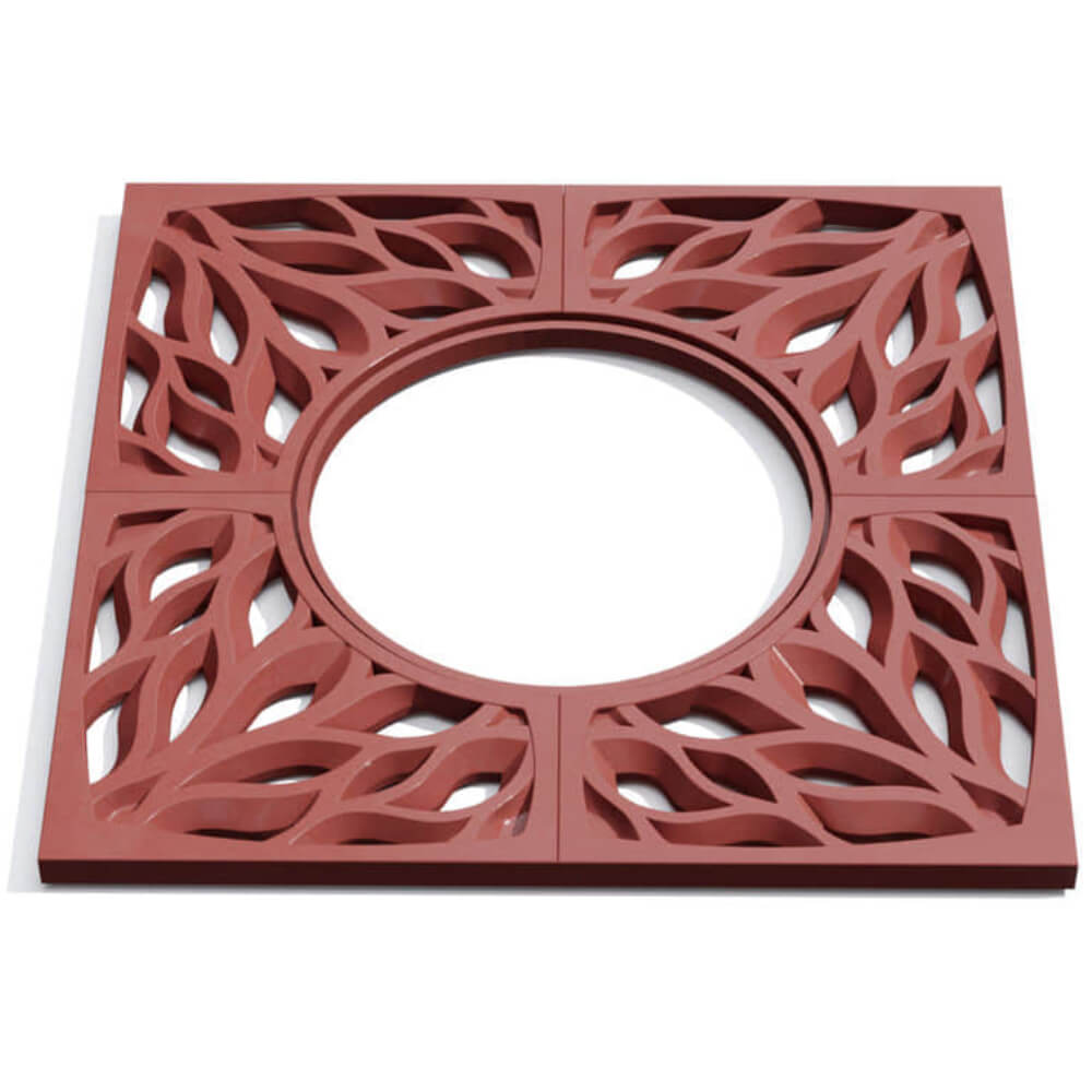 Приствольная решетка для дерева ZKING CRUST 1.2х1.2м Красная Барнаул фото