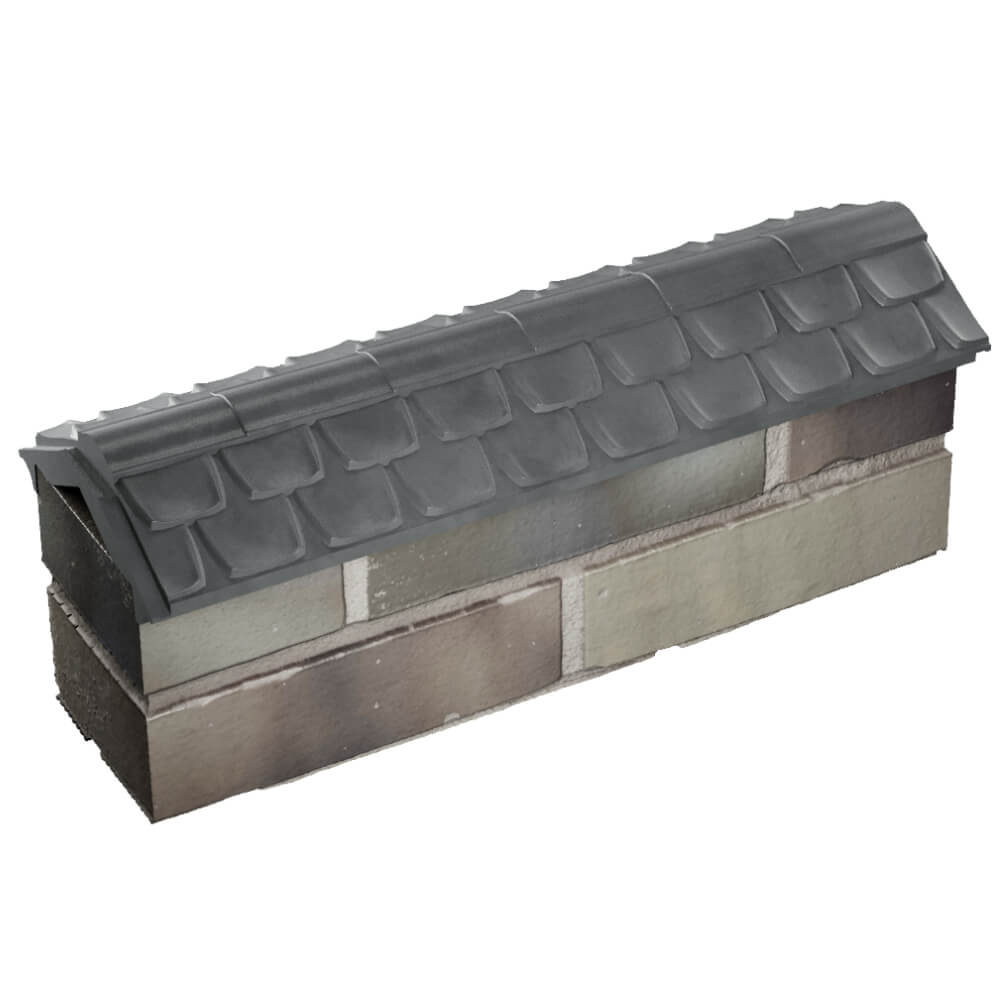 Парапет Zking Эльбрус Серый с посадкой на 0.5 кирпича (130мм) в Барнауле фото