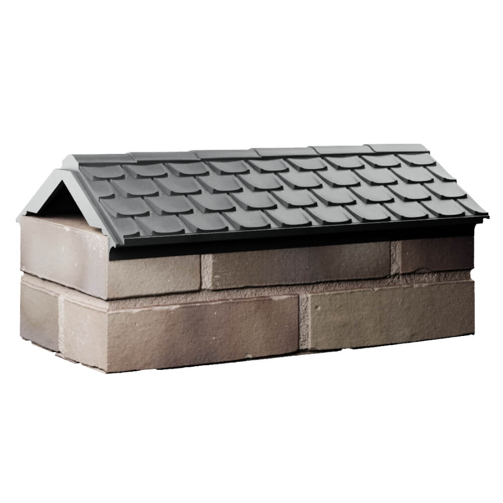 Парапет Zking Эльбрус Серый с посадкой на 1 кирпич (255мм) Барнаул фото