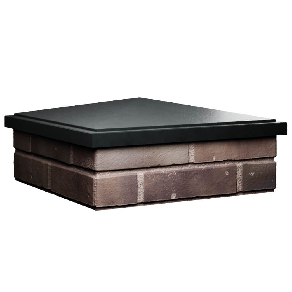 Колпак Zking БонаМоно Черный на столб 2х2 кирпича (515х515, 530х530мм) в Барнауле фото