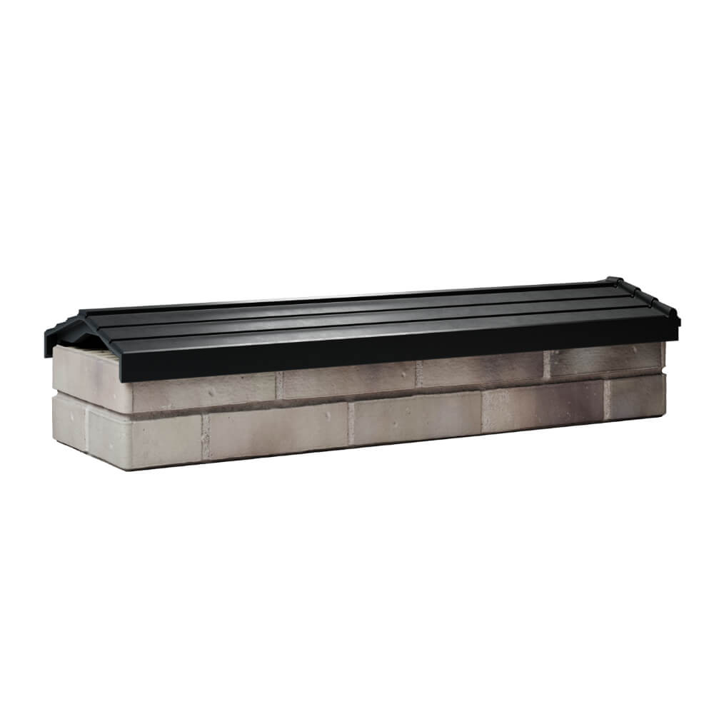 Парапет Zking Бона ХайТек Черный посадка на 0.5 кирпича (130мм) Барнаул фото