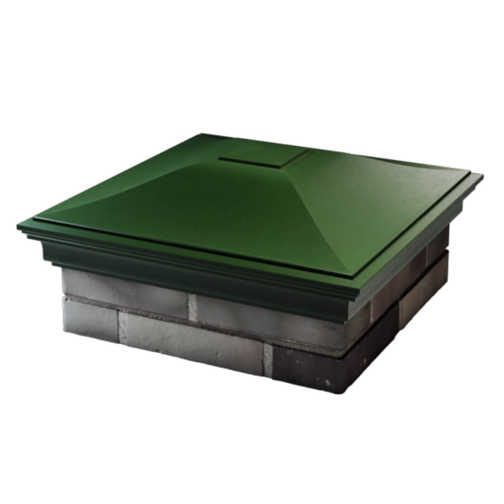 Колпак Zking Монблан Зеленый на столб 2х2 кирпича (515х515мм) в Барнауле фото