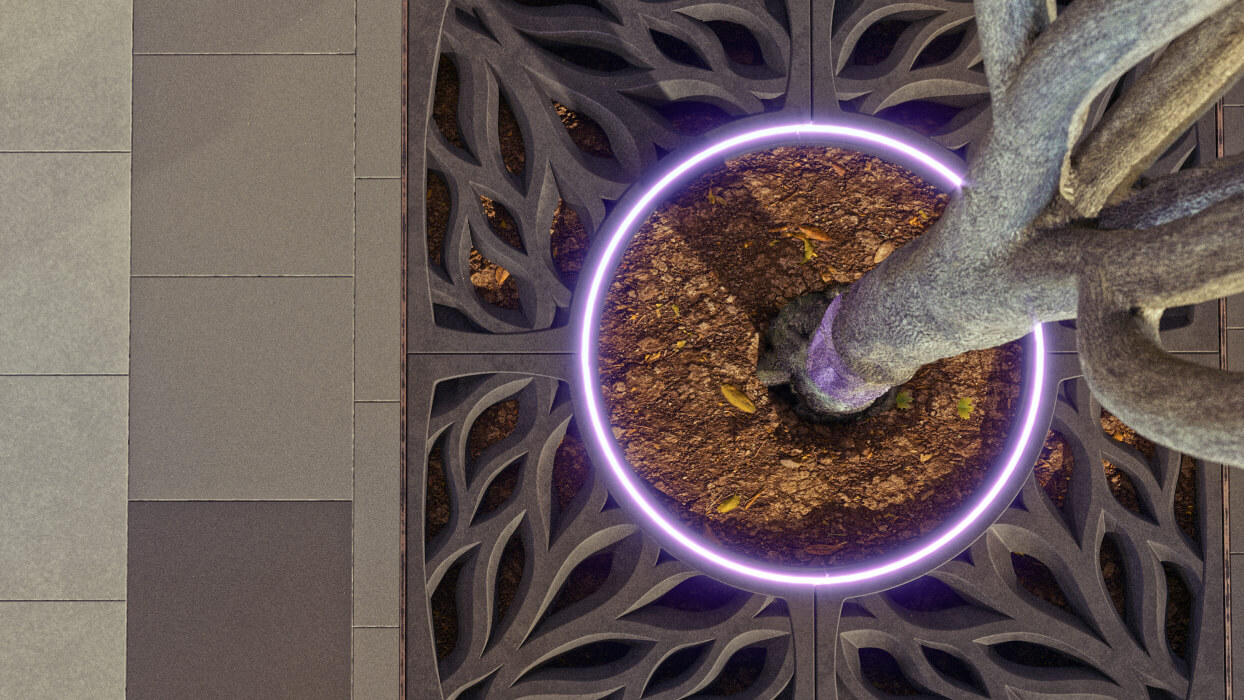 Приствольная решетка для дерева ZKING CRUST 1.2х1.2м Черная в Барнауле фото