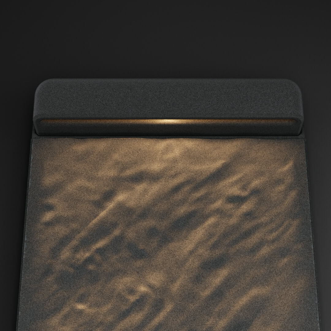 LED Светильник для шаговой плиты STONE Графитовый Серый 330х75х98мм в Барнауле фото