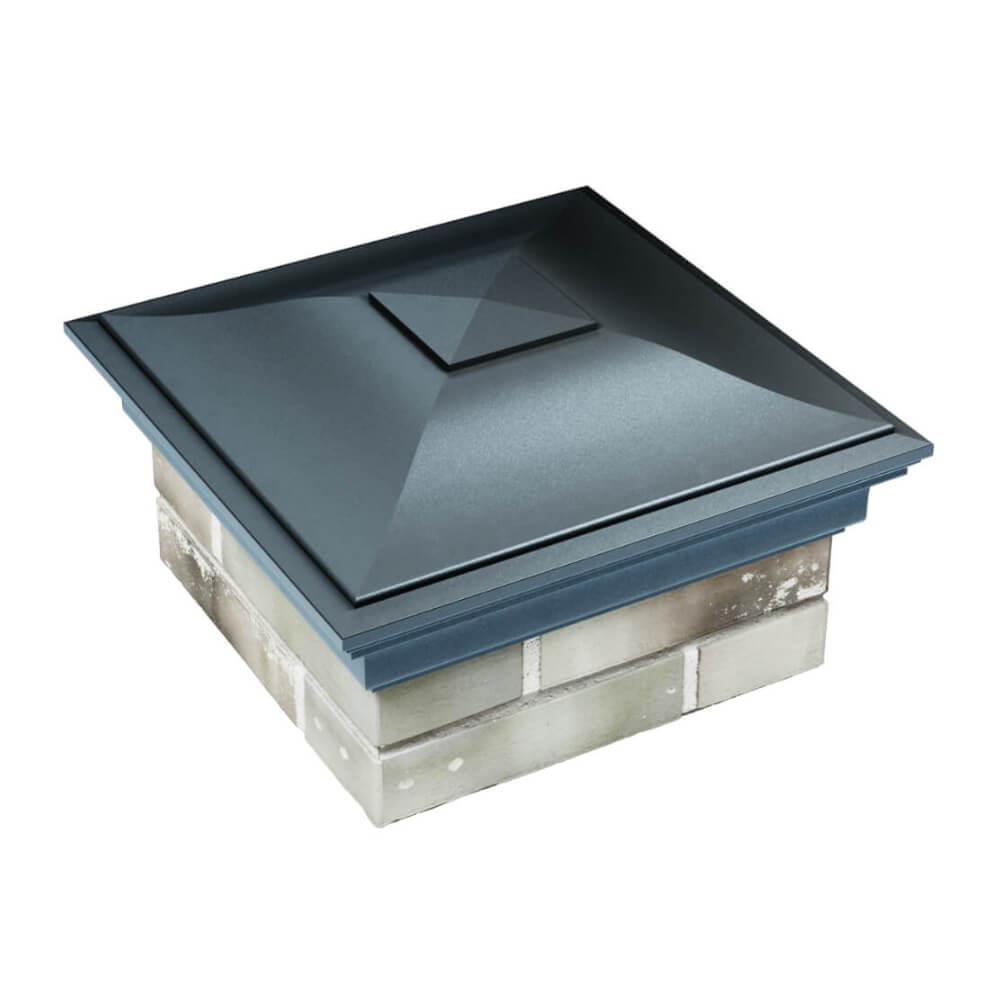 Колпак Zking Монблан Серый на столб 1.5х1.5 еврокирпича 0.7НФ (355х355мм) в Барнауле фото