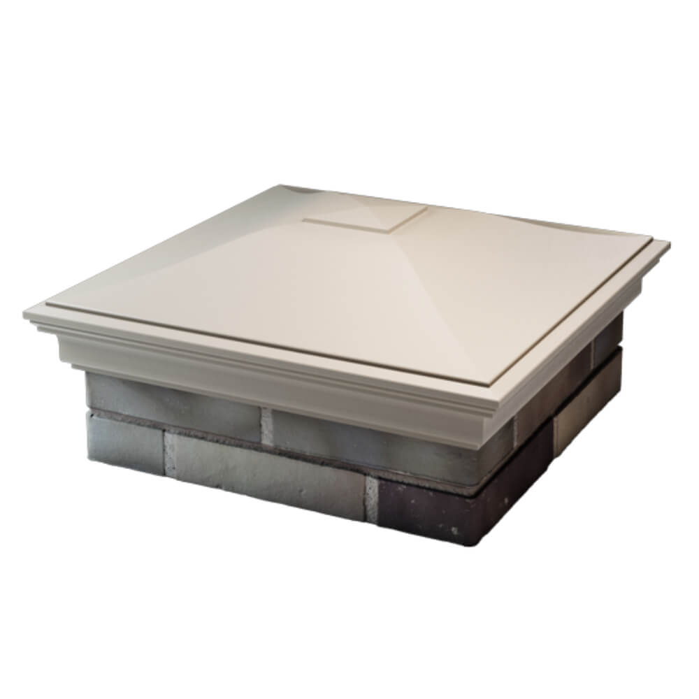 Колпак Zking Монблан Бежевый на столб 2х2 кирпича (515х515мм) в Барнауле фото