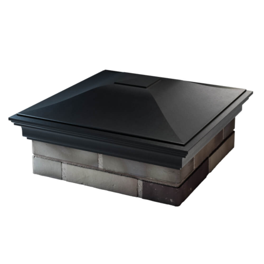 Колпак Zking Монблан Черный на столб 2х2 кирпича (515х515мм) в Барнауле фото