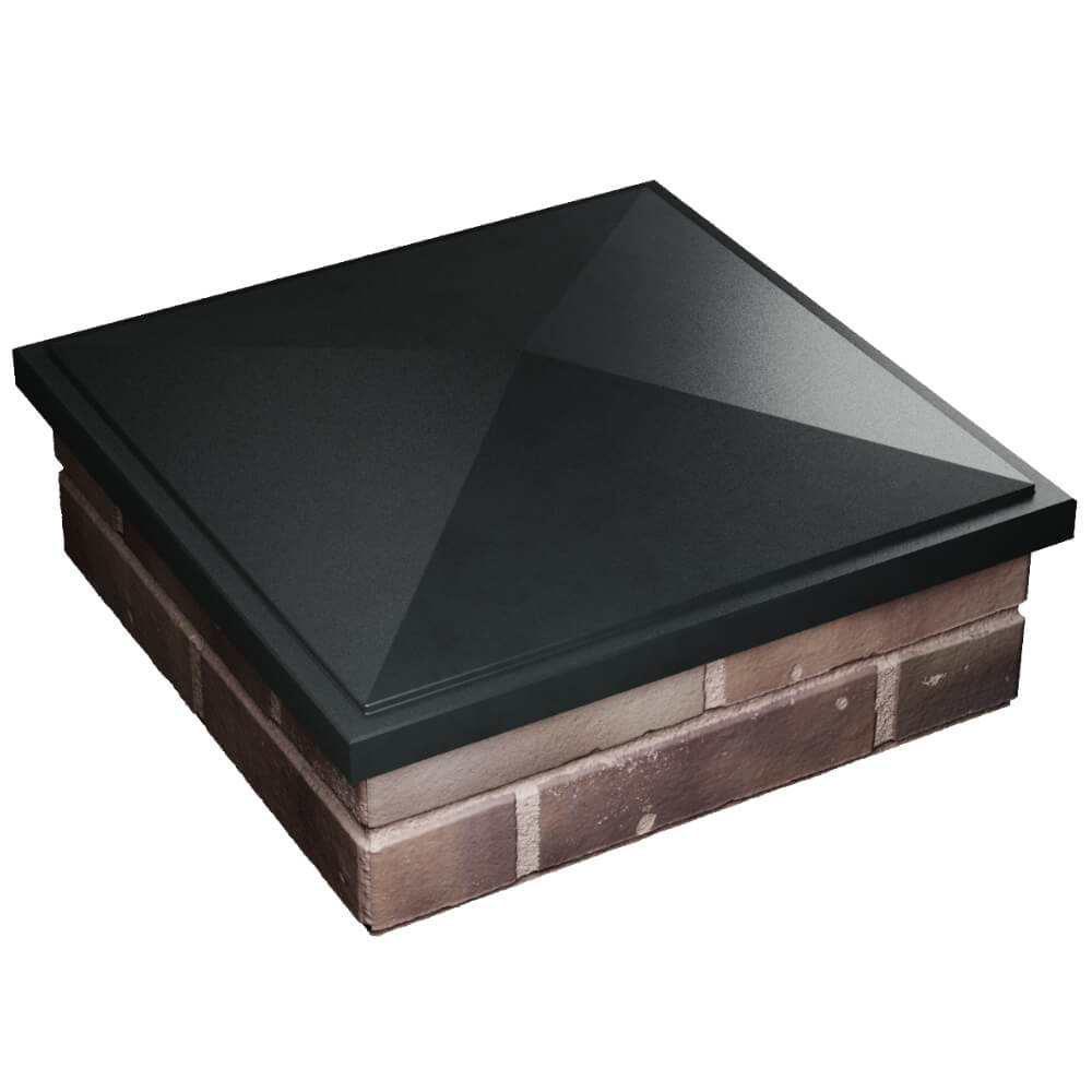 Колпак Zking БонаМоно Черный на столб 2х2 кирпича (515х515, 530х530мм) в Барнауле фото