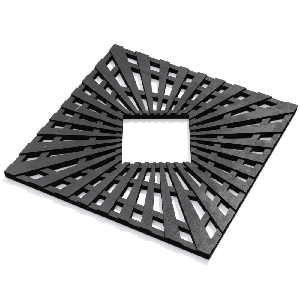 Приствольная решетка для дерева ZKING ATMOSPHERE 1.2х1.2м Черная в Барнауле фото