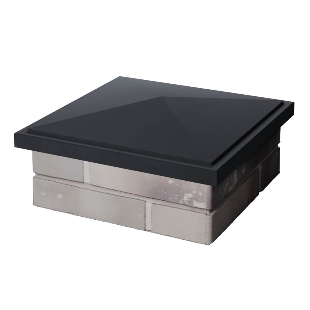 Колпак Zking БонаМоно Серый на столб 1.5х1.5 кирпича (385х385, 400х400мм) в Барнауле фото