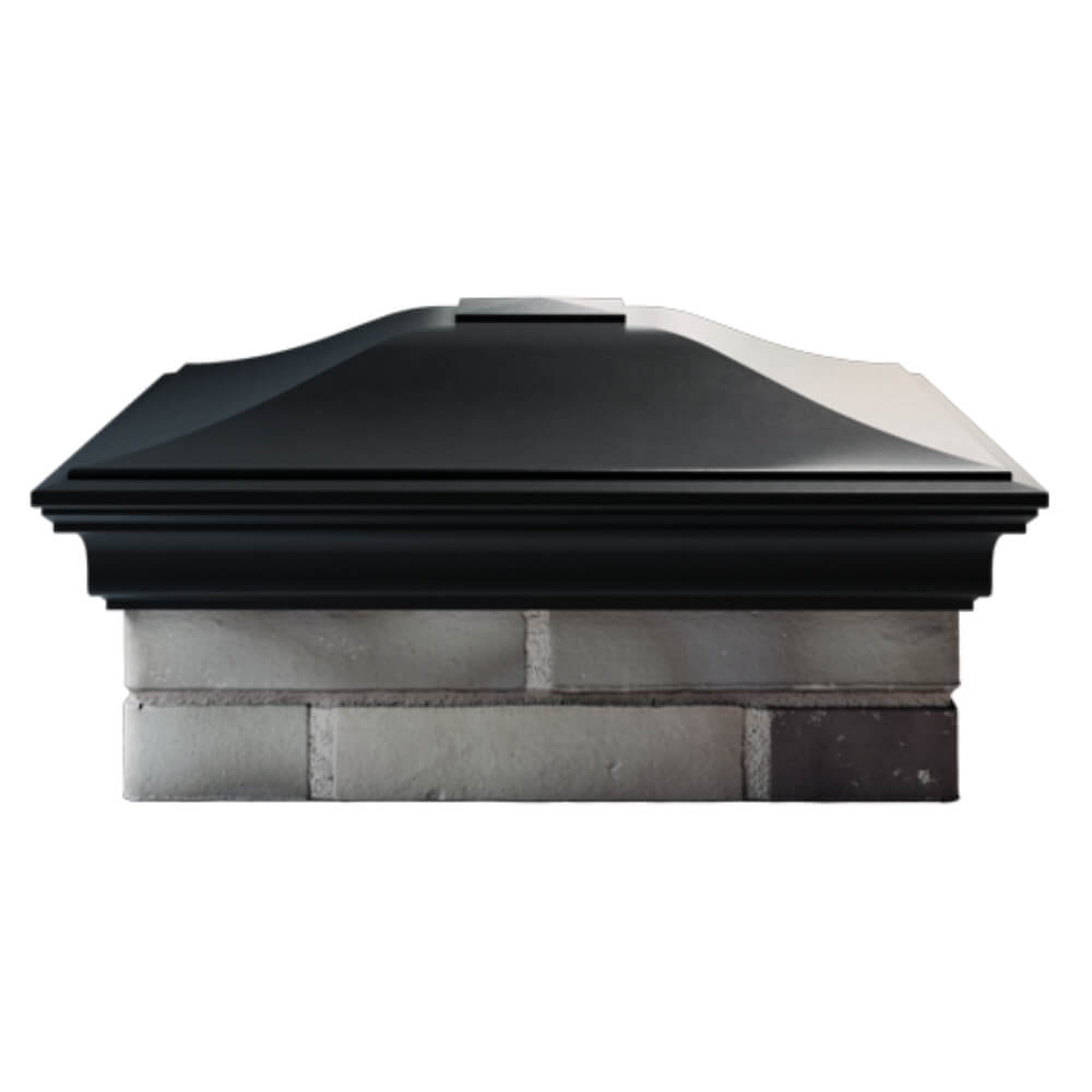 Колпак Zking Монблан Черный на столб 2х2 кирпича (515х515мм) в Барнауле фото