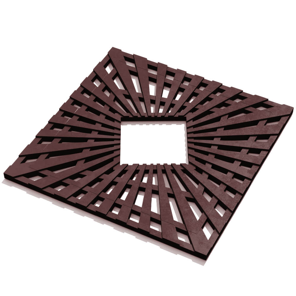 Приствольная решетка для дерева ZKING ATMOSPHERE 1.2х1.2м Коричневая в Барнауле фото