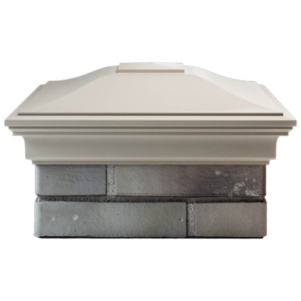 Колпак Zking Монблан Бежевый на столб 1.5х1.5 кирпича (385х385мм) Барнаул фото