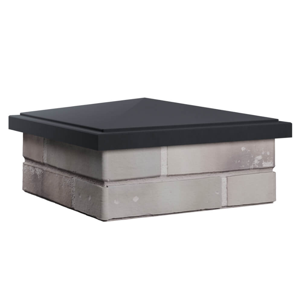 Колпак Zking БонаМоно Серый на столб 1.5х1.5 кирпича (385х385, 400х400мм) в Барнауле фото