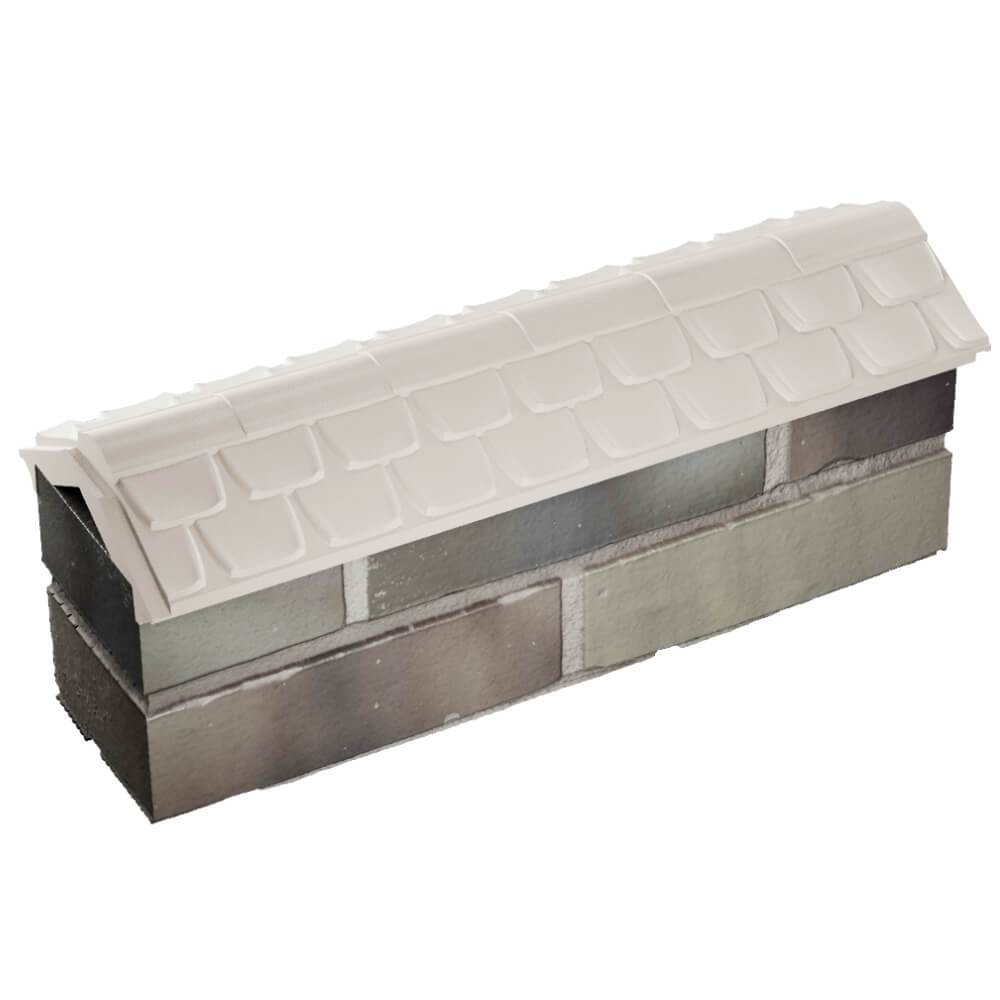 Парапет Zking Эльбрус Бежевый с посадкой на 0.5 кирпича (130мм) в Барнауле фото