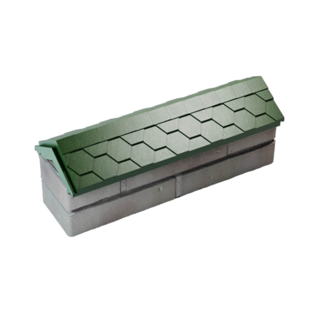 Парапет Zking Эверест Зеленый с посадкой на 0.5 кирпича (130мм) в Барнауле фото