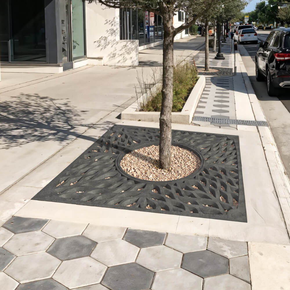 Приствольная решетка для дерева ZKING CRUST 2х2м Черная в Барнауле фото