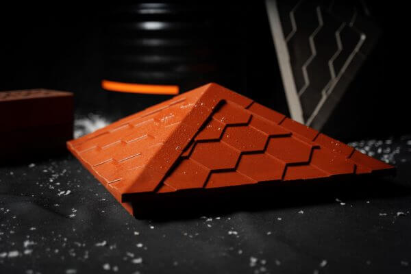 Колпак Zking Эверест Красный на столб 1.5х1.5 кирпича (390х390мм) в Барнауле фото