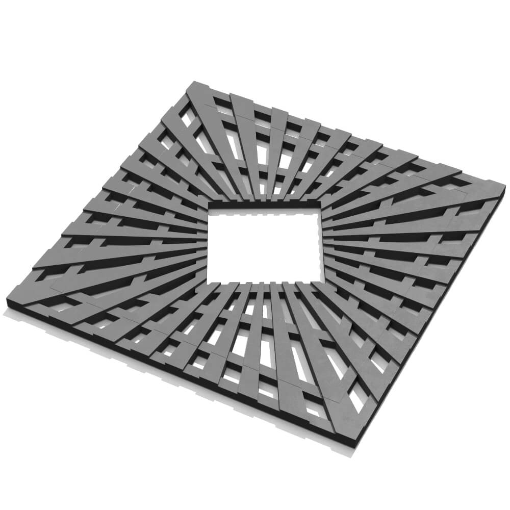 Приствольная решетка для дерева ZKING ATMOSPHERE 1.2х1.2м Серая в Барнауле фото