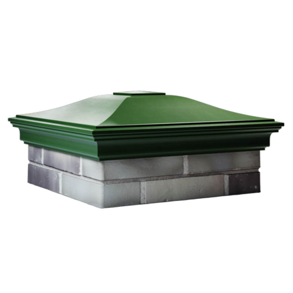 Колпак Zking Монблан Зеленый на столб 2х2 кирпича (515х515мм) в Барнауле фото