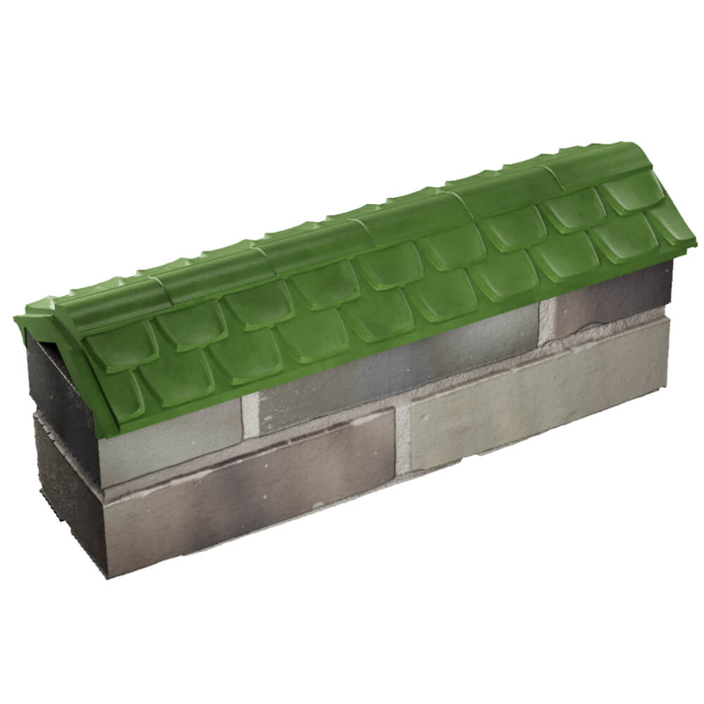 Парапет Zking Эльбрус Зеленый с посадкой на 0.5 кирпича (130мм) в Барнауле фото